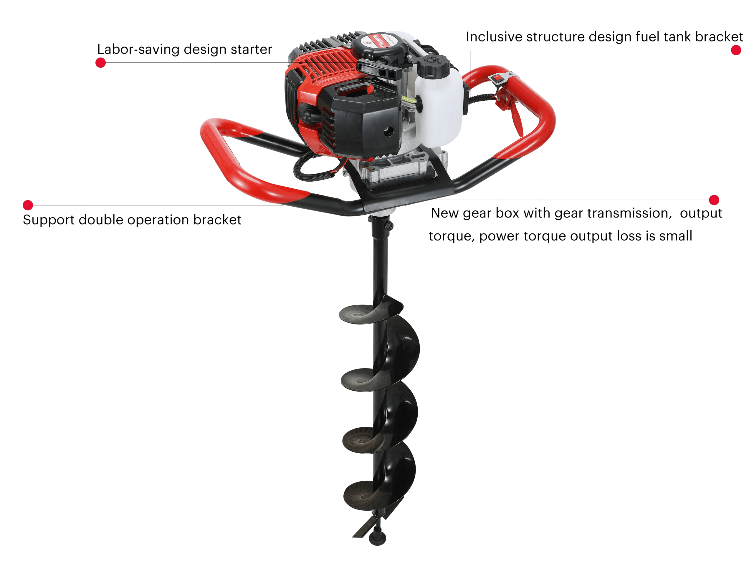 New Earth Auger 52cc&62cc With Two Person Operation Frame OEM&ODM