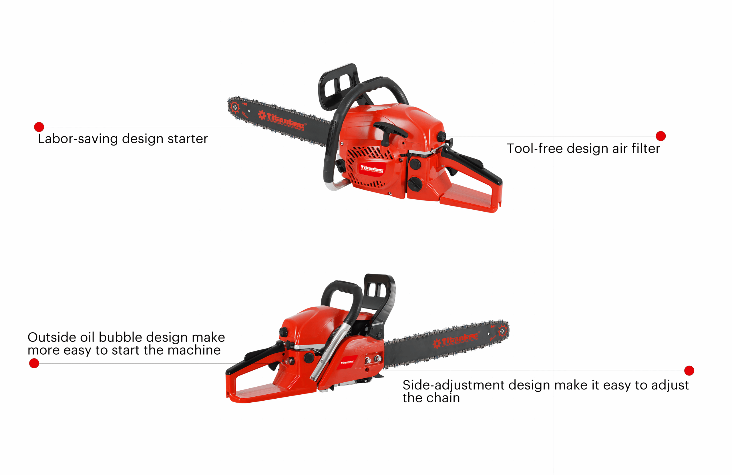 Chain Saw&wood Cutting Machine&Motosierra 45cc&52cc 18 Inch Diy OEM&ODM