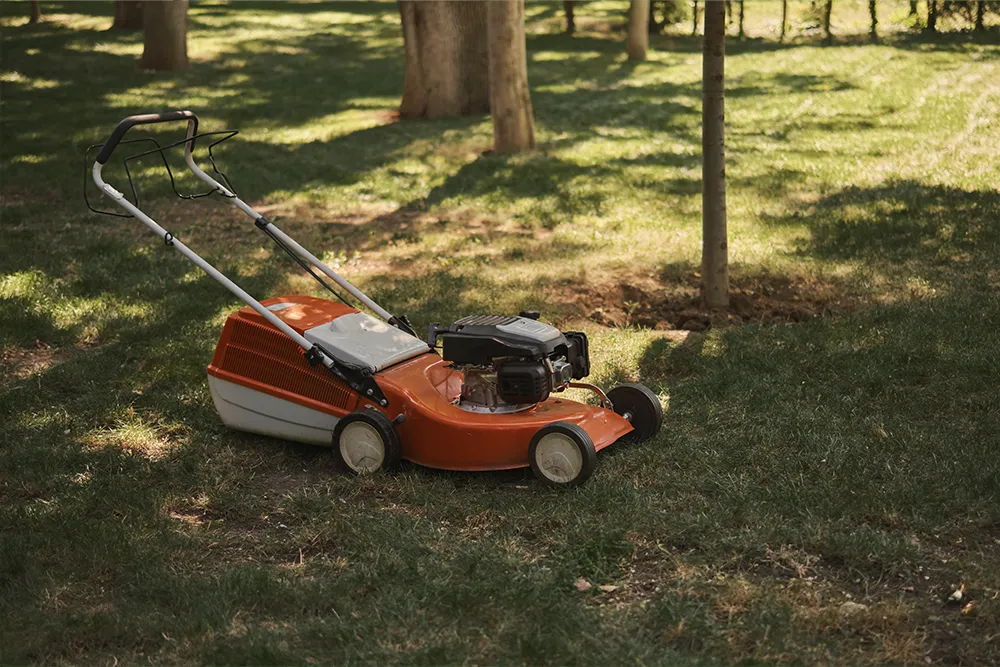 3.a modern lawnmower