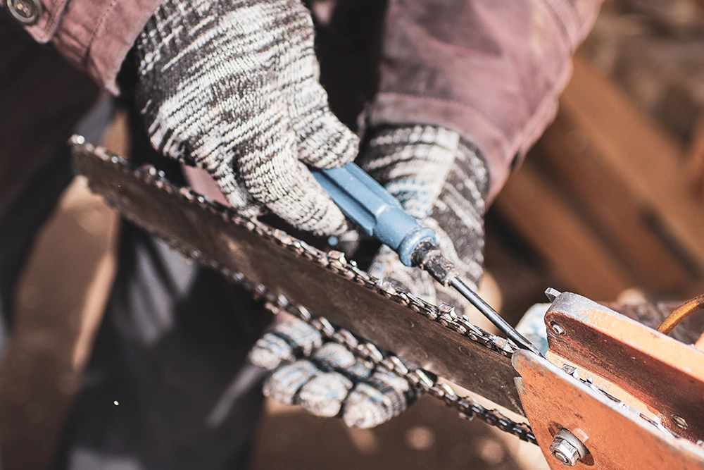3maintain a chainsaw