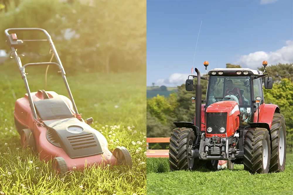 5push mower vs. self propelled mower